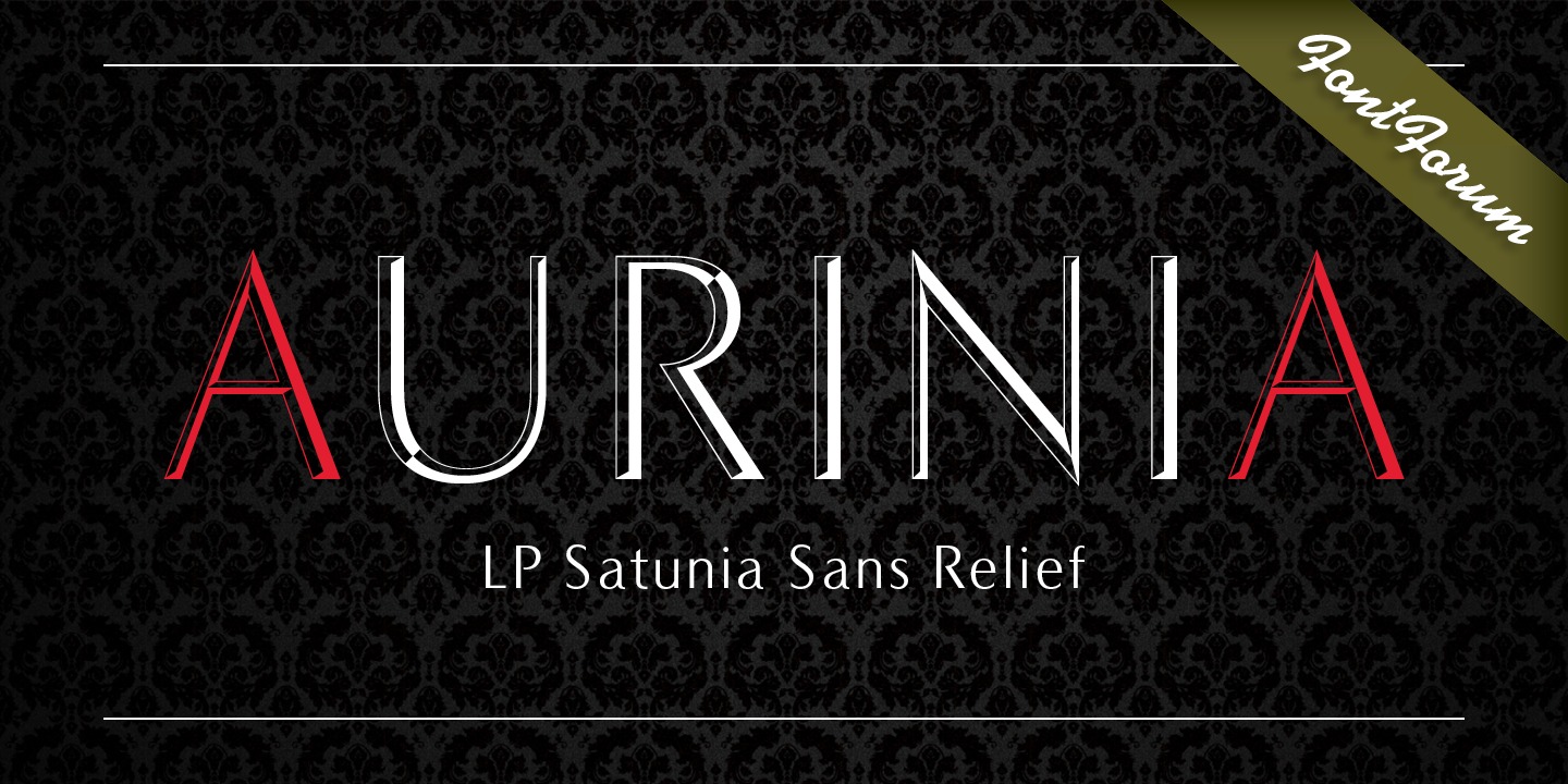 Пример шрифта LP Saturnia #1